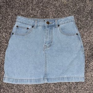 jean skirt